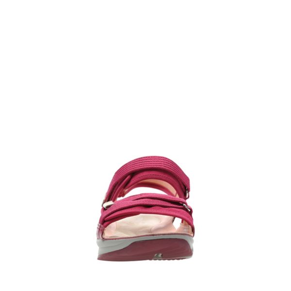 Clarks Womens Tri Walk Sandals Berry Combi | CA-5879613